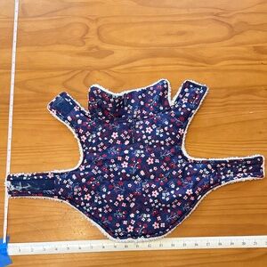 Floral Dog Jacket with Fleece Lining